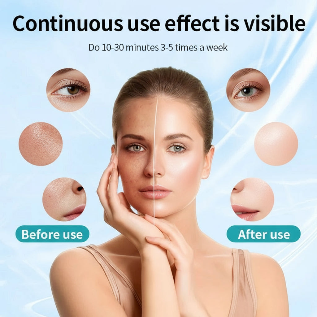 DPureElix Luminous LED Therapy Mask – 7-Color Light Treatment for Skin Rejuvenation, Collagen Boost & Acne Care