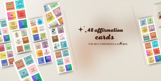 Affirmation cards for Self confidence and Daily Motivation -48 printable affirmation cards for  self confidence and  daily motivation