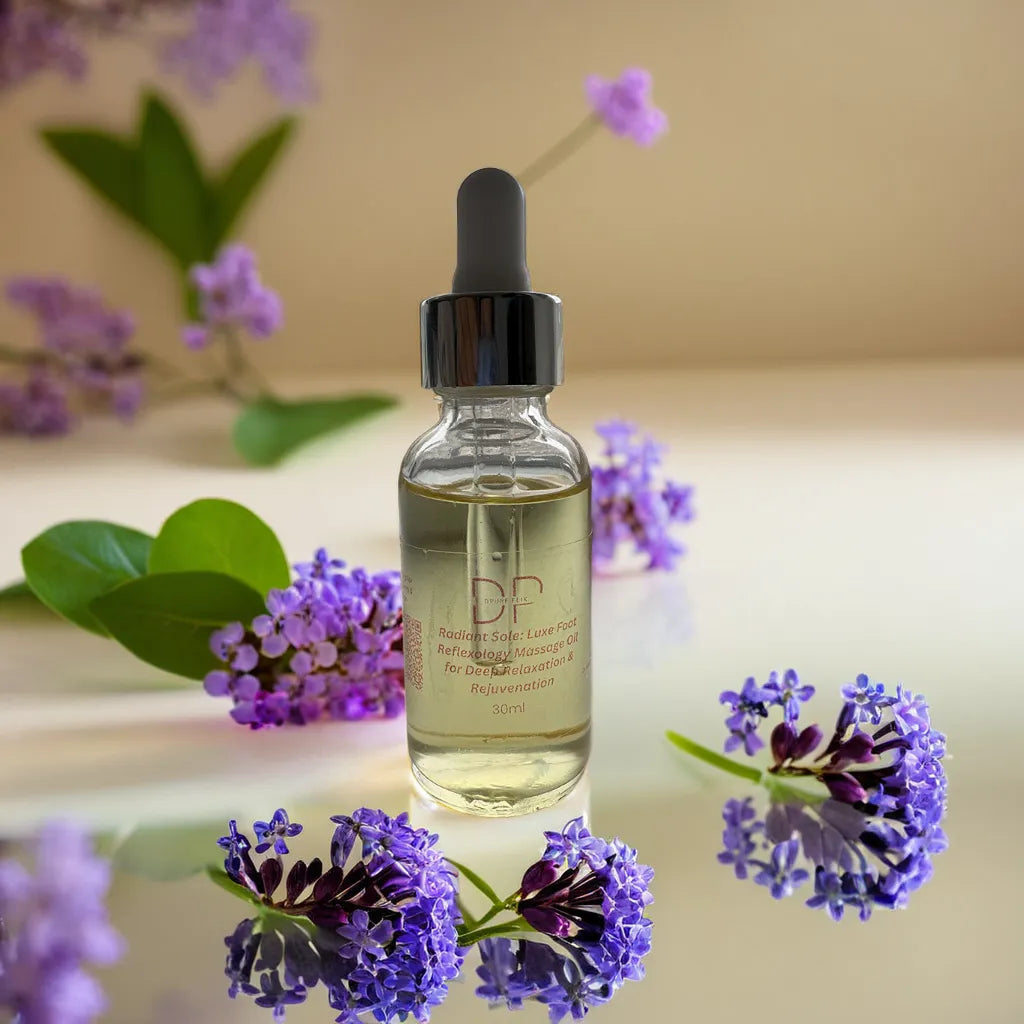 Radiant Sole: Luxe Foot Reflexology Massage Oil for Deep Relaxation & Rejuvenation