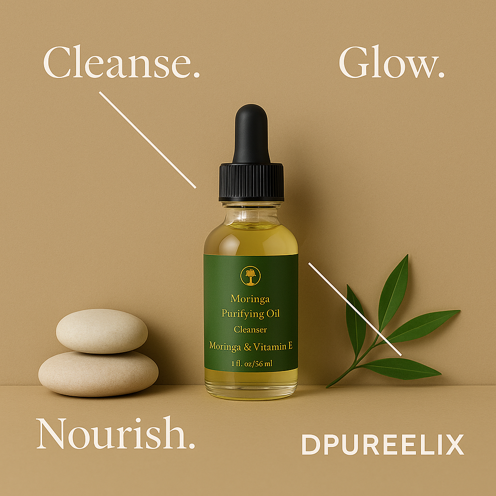 Moringlow :Nourishing Oil cleanser with superfood Moringa & vitamin E