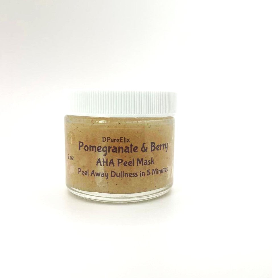 Pomegranate & Berry AHA Peel Mask skin exfoliating mask to peel away dullness